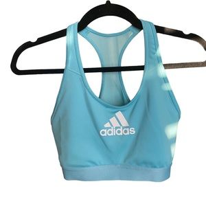 NWOT Adidas Aqua Blue Sports Bra